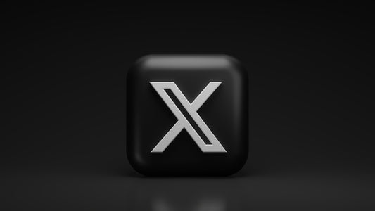 a black button with a white x on it