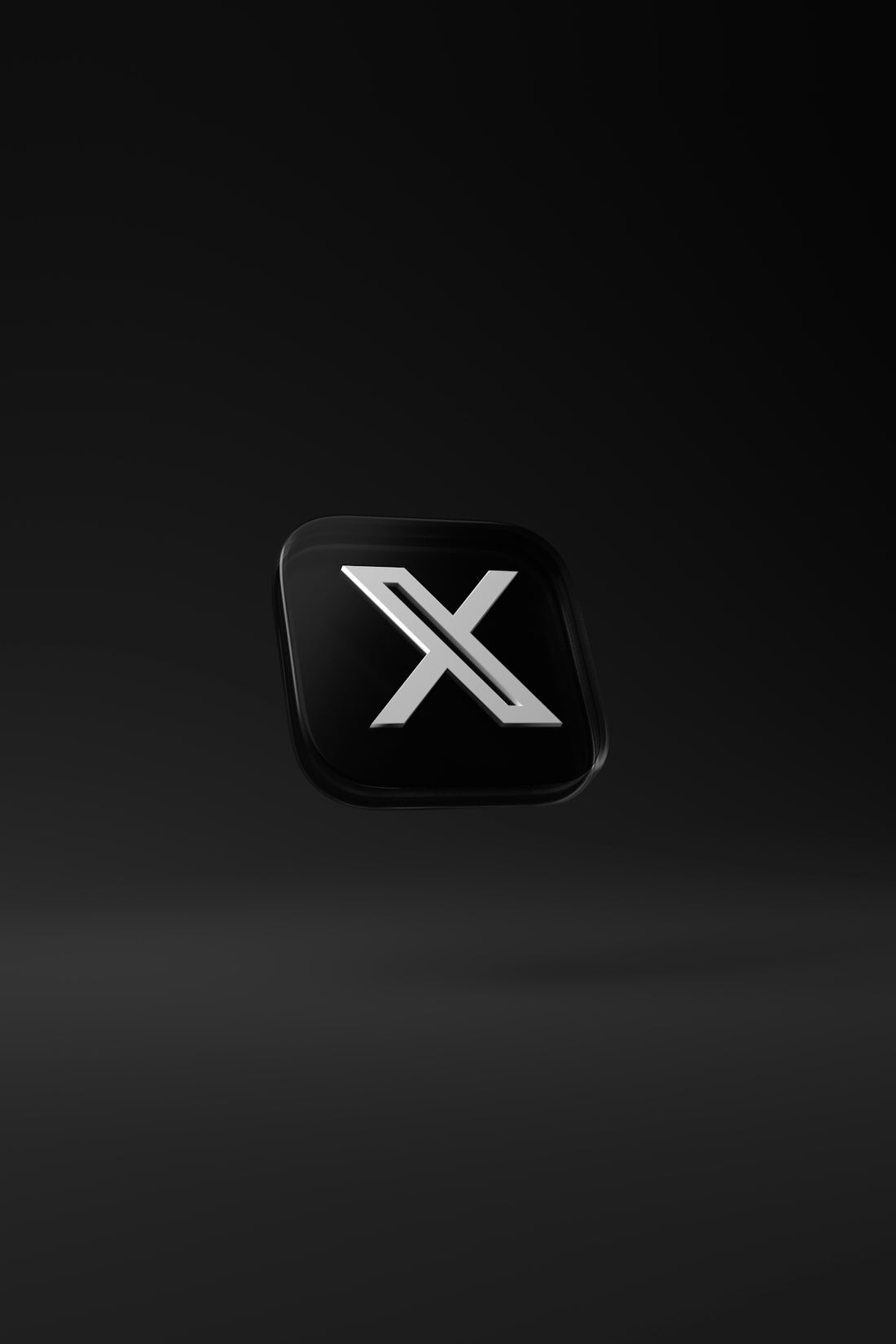 A black square button with a white x on it